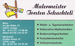 Malermeister Torsten Schachteli